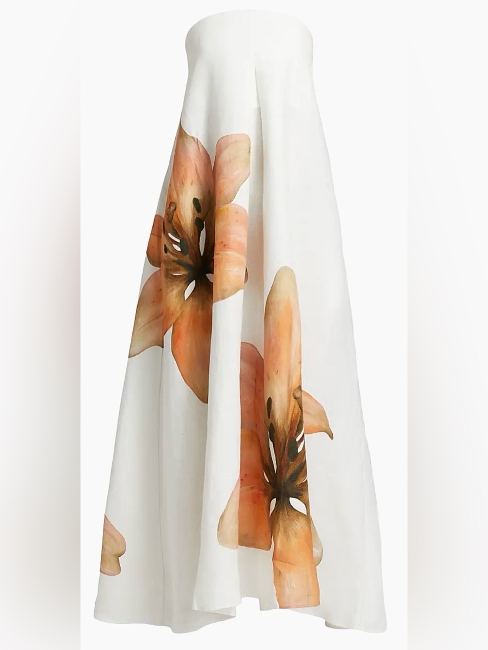 NEW Significant Other Parisa Strapless Bandeau Linen A-Line Maxi Dress sz 8 - Picture 5 of 12